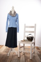 Navy Panel Comfort Skirt Maxi Navy Panel Comfort Skirt Maxi